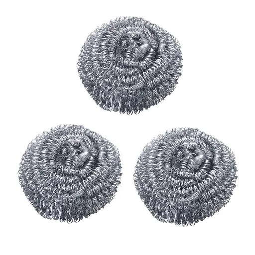 3 Pack Stainless Steel Scrubbers, Heavy Duty Scouring Pads for Pots Pans Cooktops Ovens and Kitchen Cleaning