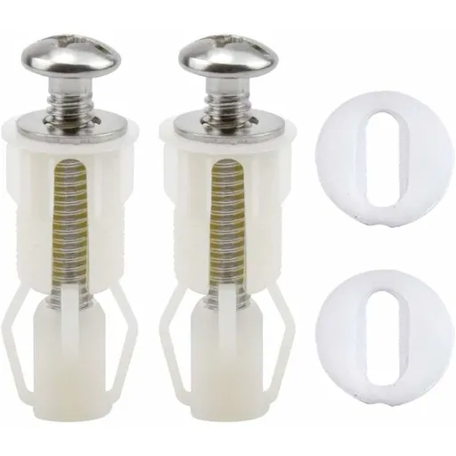 Toilet Seat Fixing,2 pcs Toilet Seat Screws Expanding Rubber Nuts Universal Toilet Seat Fittings Toilet Lid Cover