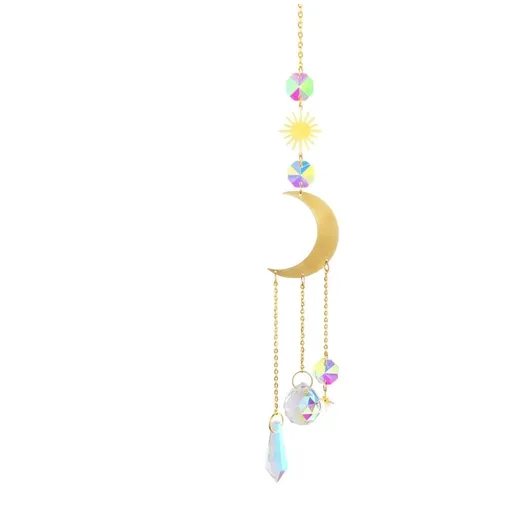 Suncatcher Rainbow Refractive Prism 6 Inches Crystal Sun Reflecting Decoration