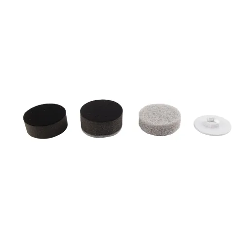 3PCS Electric Spin Scrubber Head Cordless Cleaning Scrubber Brush Head for Replacement Coarse Fiber , Sponge, Cleaning Cloth, Base