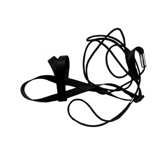 Adjustable Birds Harness and Leash Parrot Harness Leash Training Supplies Pet Anti-bite Outdoor Flying Rope (M, Black)