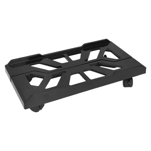 Mobile CPU Stand Adjustable ABS Computer Tower Stand Under Desk CPU Holder PC Floor Cart Computer Riser with 4 Wheels for Home