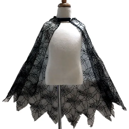 Halloween Cobweb Cloak Children Cosplay Costume Masquerade Performance Costume Spider Cloak