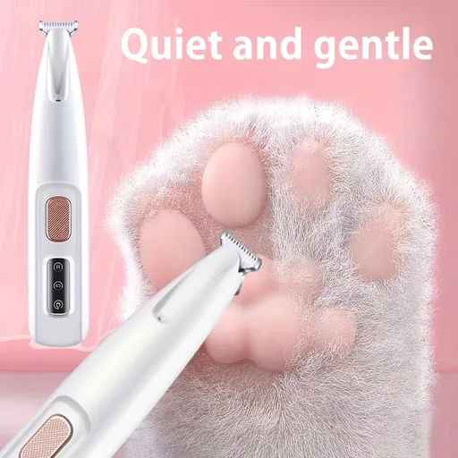 Low-Noise Pet Clipper for Dogs & Cats: Quiet Design to Reduce Stress, Rounded Blades for Gentle Grooming, 90-Minute Runtime