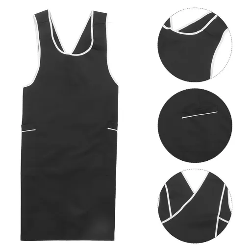 Black Hair Uniform Comfortable Breathable Apron