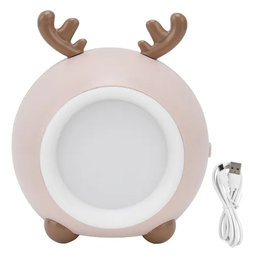 Cute Pet Night Light Portable Adjustable Brightness Eye Protection Three Level Color Temperature Bedroom Night LightGrey