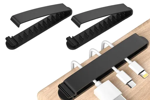 Set of 4Pcs Multi Slots Self Adhesive Cable Holder Cable Clips