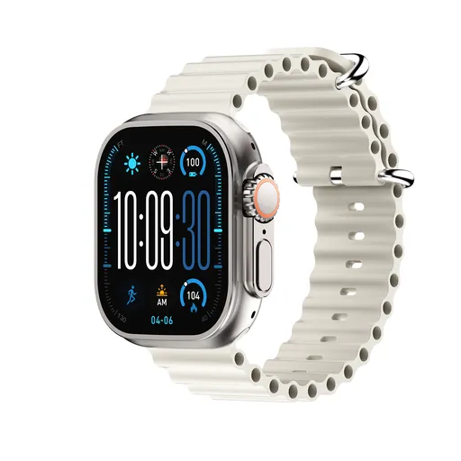 DT Ultra5pro Smart Watch, Full Touch Fitness Watch for Men Women，Silver