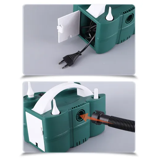 Electric Air Balloon Pump PP Portable Electric Air Pump Balloon Blower Machine with Nozzle for Party Decoration