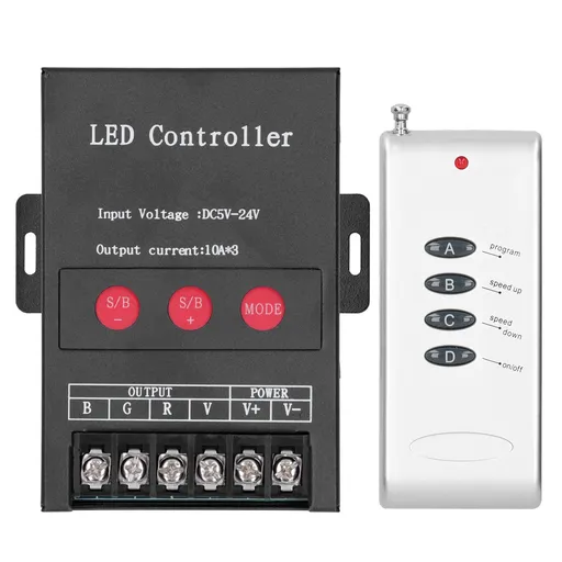 DC5‑24V 360W LED Strip Light Controller Colorful RGB Module Control Brightness Speed Adjustment