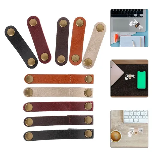 10Pcs Lightweight Cable Storage Organizer Wire Holder Cord Keeper for Travel and School