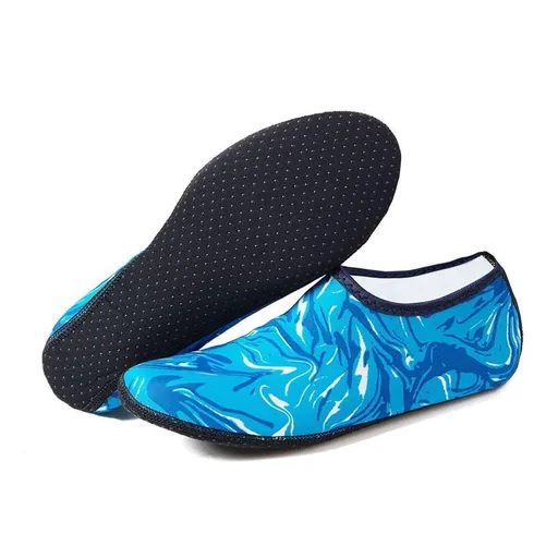 Unisex Water Shoes Slip On Aqua Socks Swim Surf Diving Yoga Exercise Reef Shoes - Camouflage Blue-XL