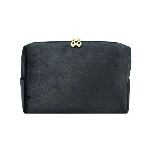 Dajia Velvet Makeup Bag Cube Travel Storage Black 18*11*7.5cm