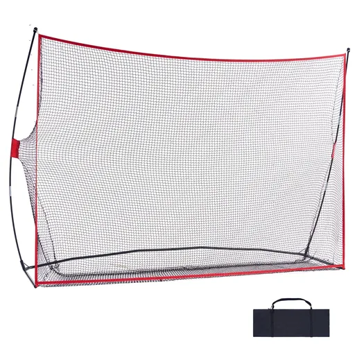 Golf Practice Hitting Net, Huge 10.8x7ft Golf Net, Personal Driving Range for Indoor Outdoor Use, Portable Home Golf Aid Net with Solid Fiberglass Frame and Carry Bag, Gift for Men, Golf Lover