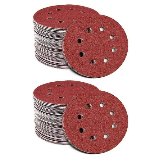 125X 125mm 5" Sanding Discs 60 80 100 120 240 Grit Orbital Sander Pads - 120 Grits