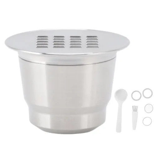 Refillable Coffee Pod Reusable Cafe Capsule Filter Stainless Steel for Maker Machine