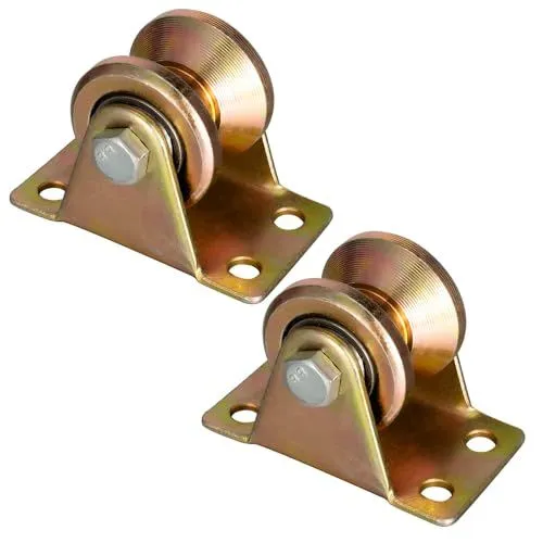 32mm Small Pulley Wheel Galvanize for Rope, Ball Bearing Inside, for Wire Rope Guides, Light Lifting, Clothesline, Winch, 2 Pack