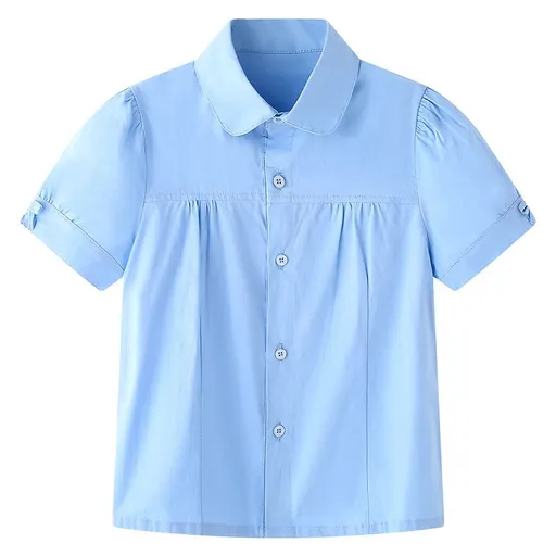 Girls Pleated Skirt Cool taixin yan Khaki Blue short sleeve 160cm