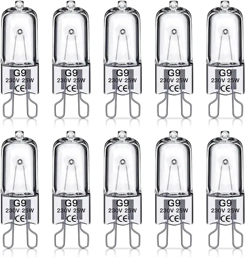 G9 halogen bulbs 25w 230v 10-pack