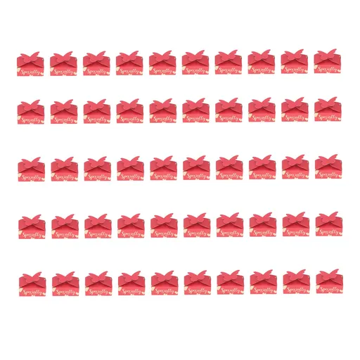 50pcs Favor Boxes Safe Durable Exquisite Lovely Gold Red Compact Portable Wedding Bags for Parties Birthdays