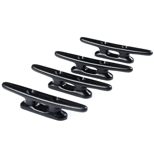 Black 4" Nylon Cleats Boat Dock (4 Count)