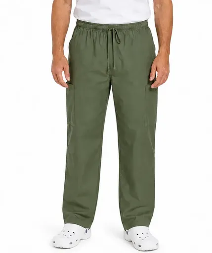 Unisex Cargo Pants Medical Nursing Vet Uniform Scrubs Sage