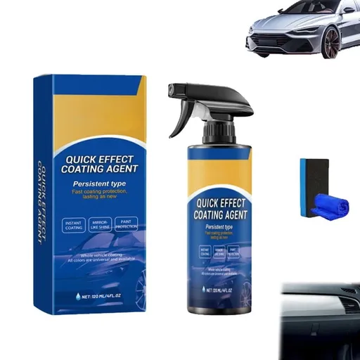 Car Polish, Quick Effect Coating Agent, Car Coating Spray for Shine & Protection, Quick Acting Paint Protection and Glass Cleaner
