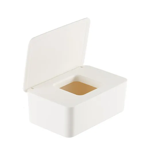 Wet Wipes Dispenser White 18x11x7cm Dustproof Multifunctional 1 Piece