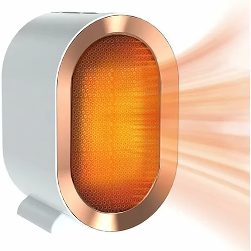 1200W ceramic PTC electric fan heater, two temperature settings, overheat protection, rapid heating, quiet operation, energy saving.
