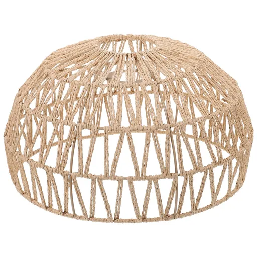 Rattan Lamp Rattan Woven Lamp Shade Pendant Light Shade Ceiling Light Shade Replacement for Chandelier Flush Mount Ceiling