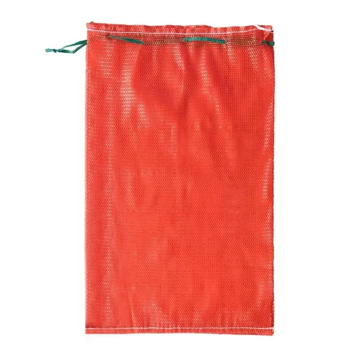 Mesh Produce Storage Bag Reusable Washable Net Sack for Vegetables Red 27 x 47 cm