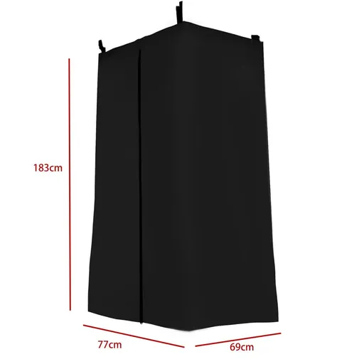 420D Privacy Tent for Boat, Heavy Duty Hanging Changing Room for Top Portable Privacy Station for Pontoons (black 183*77*69cm）