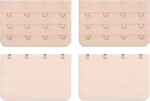 Bra Extender 4 Hook Bra Back Clips Bra Strap Extender Bra Clasp (4pcs)