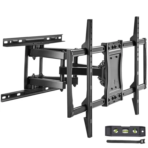 Full Motion TV Mount Fits for Most 37-75 inch TVs, Swivel Tilt Horizontal Adjustment TV Wall Mount Bracket with 4 Articulating Arms, Max VESA 600x400mm, Holds up to 132 lbs