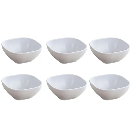 Sauce Dipping Bowls, Sushi Dipping Bowl, Square Multipurpose Sauce Dish Seasoning Dishes, for Tomato Sauce, Soy and other Party Dinner (Set Of 6)