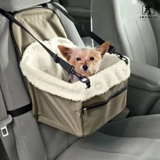 Car Travel Folding Dog Cat Pet Puppy Carrier Booster Seat Bag with Belt Cover Universal Car Travel Folding Dog Cat Puppy