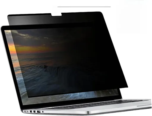 Easy On/Off Magnetic 360° Privacy Screen Filter, Compatible with Macbook Air 13.6/13 Inch (2022-2025, M2, M3, M4), Anti-Glare Laptop Privacy Screen Protector with Camera Cover - UV Blocking 90%-M odel A26 81, A3113, A3240