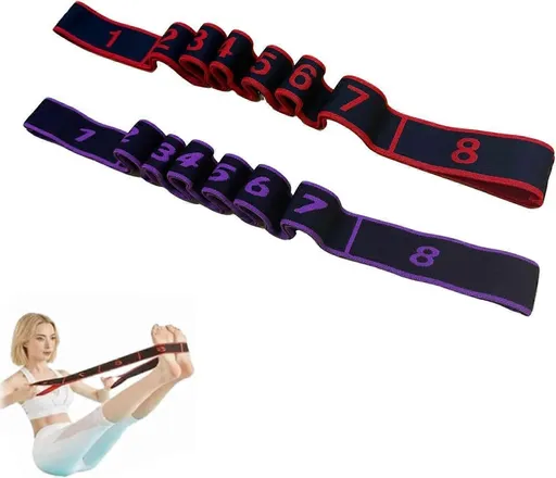 2Pcs Fitness Resistance Bands with Handles, Fitness Resistance Band for Stretching and Yoga, Fashion Puller Exercise, Adjustable Bands for Full Body Strength