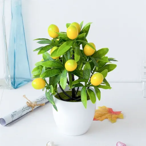 Artificial Flower Plant,Fake Flowers,Artificial Plant A New Favorite for Home Decor,Yellow