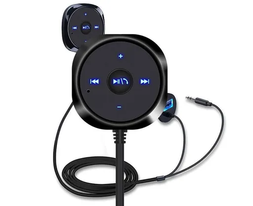 Bluetooth Wireless Receiver Adapter Dongle for Car Stereo Audio Speaker Charger - Black