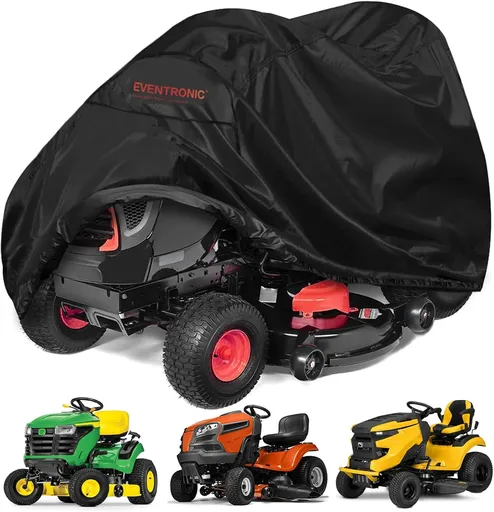 Riding Lawn Mower Cover, 54“ Riding Lawn Tractor Cover Waterproof Heavy Duty Durable (420D-polyester oxford)