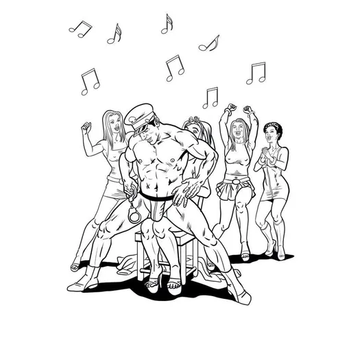 Wood Bachelorette Party Colouring Book
