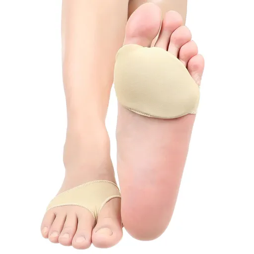 (2 Pairs) No Slip Metatarsal Pads Sleeves for Metatarsalgia and Ball of Foot Pain, Ball of Foot Cushion Pads Covers Relief , Large