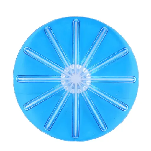 Mixer Splash Guard 6 Line Prevent Spilling Improve Kitchen Efficiency Mixing Bowl Splatter Guard for Kitchen Round Blue