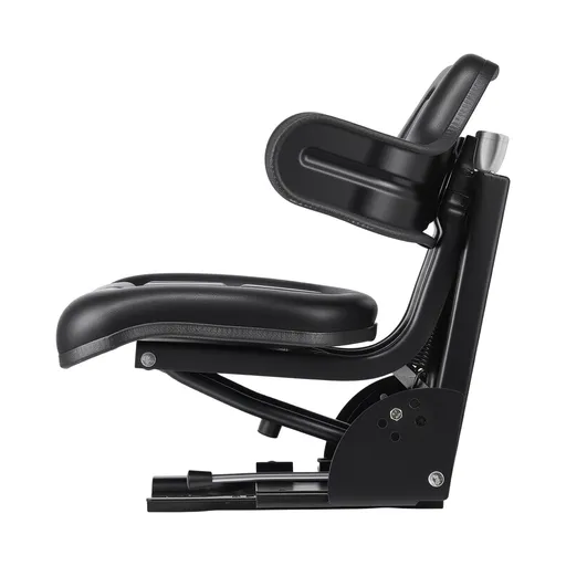 Universal Forklift Seat, Waterproof Tractor Suspension Seat with Adjustable Back, Secure Tractor Seat with Micro Switch, Widely Compatible Seat for Skid Loader Bulldozer