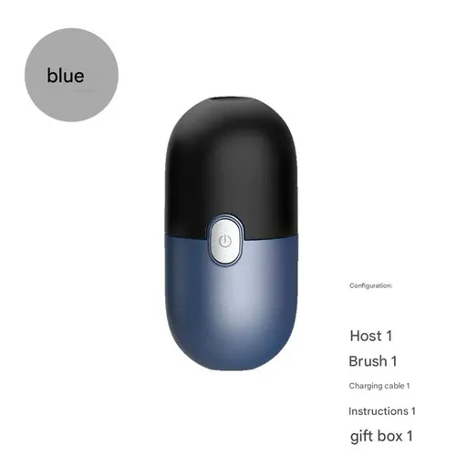 Mini Electric Rotary Shaver - IPX7 Waterproof, 2 Speed Modes, 90-Day Battery Life, USB Rechargeable(Blue)