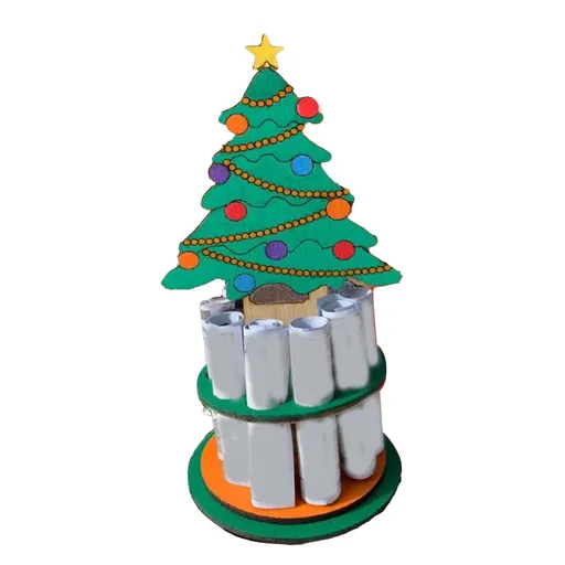 Xmas Money Holder Festive Wooden Cash Holder Ornament for Holiday Decoration