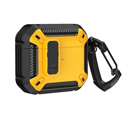 AirPods Pro Case Heavy Duty Shockproof Cover Black and Yellow