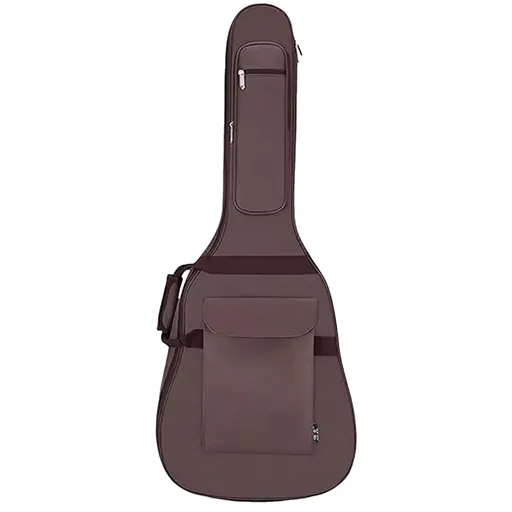 Waterproof Guitar Bag Musical for Guitars Protection Home Travel Gig Practice - Coffee