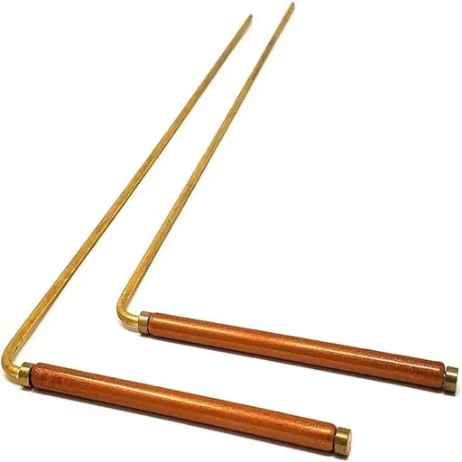 2Pcs Brass Divining Rod Metal Detector for Divination/Treasure Hunting Tool